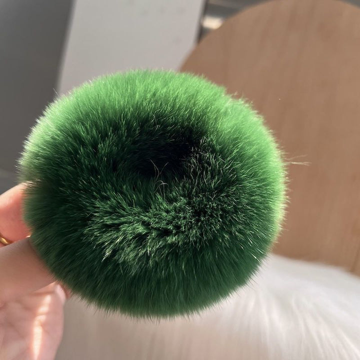 Soft Fluffy Rabbit Fur Scrunchies