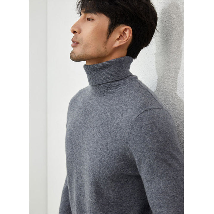 Men's Classic 100% Cashmere Turtleneck Sweater