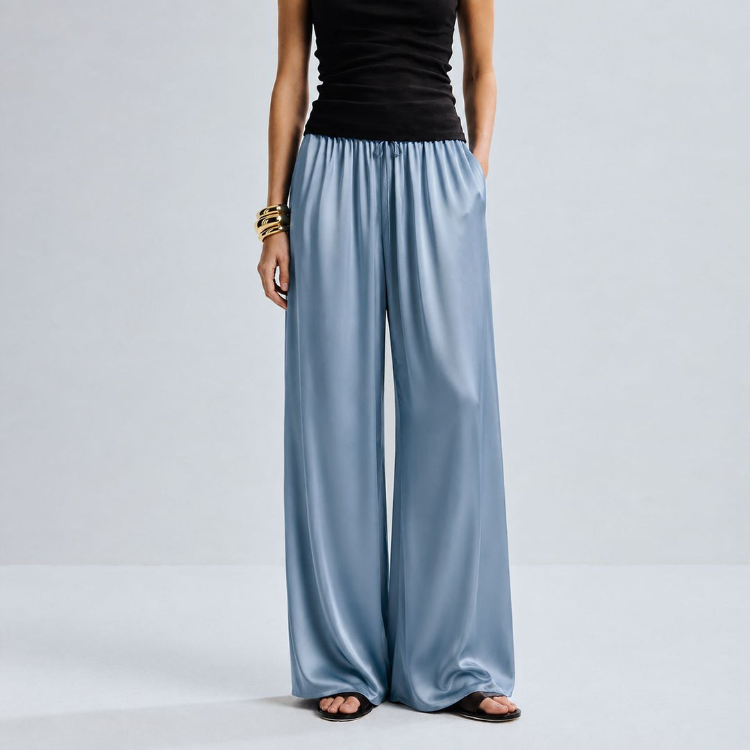 22 Momme Women Pure Mulberry Silk Lounge Sleep Pants