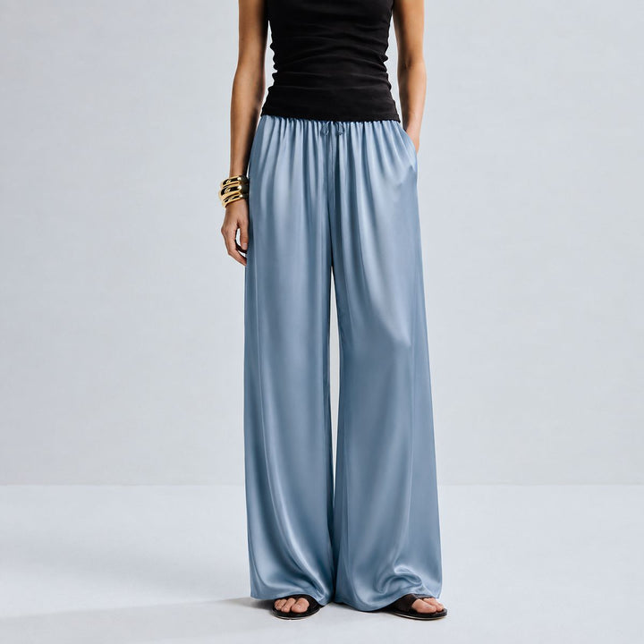 22 Momme Women Pure Mulberry Silk Lounge Sleep Pants