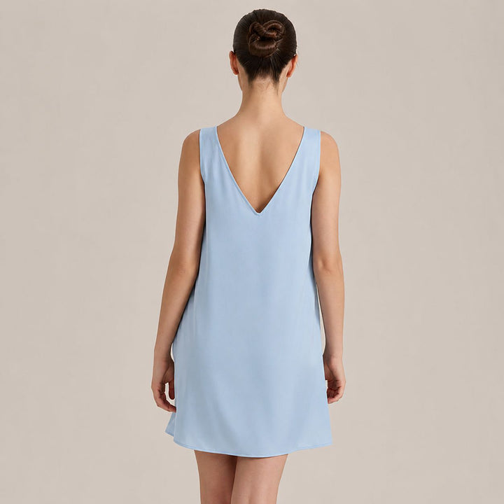 22 Momme Women's Relaxed-Fit Sleeveless V-Neck Silk Nightgown