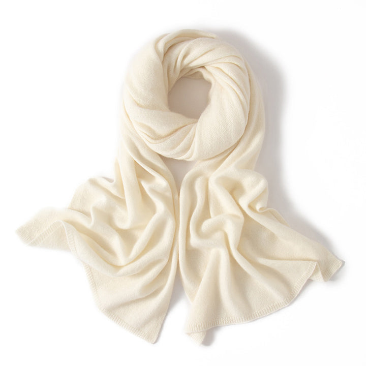 Fall and Winter Solid Color Pure Cashmere Scarf for Women