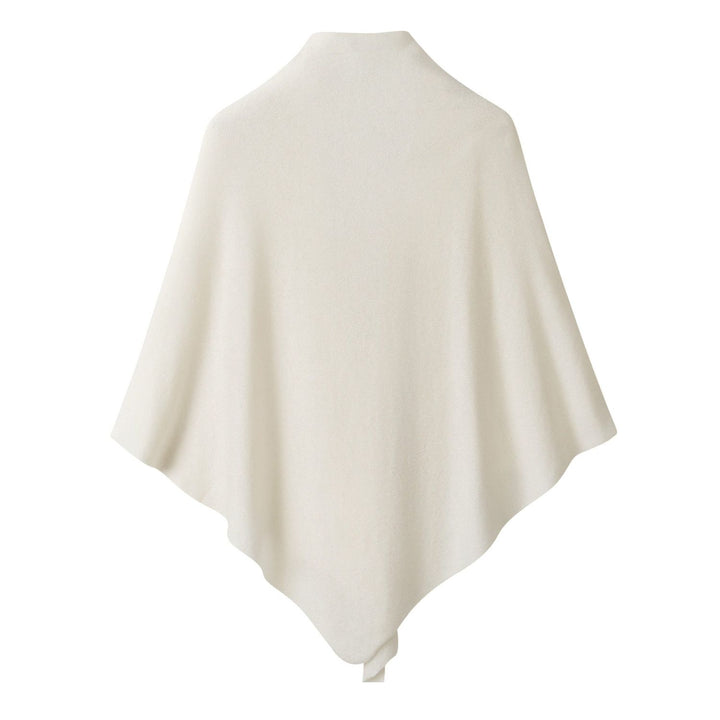 100% Pure Cashmere Shawl Wrap for Women Soft Lightweight Knit Cape Poncho with Front Tie Elegant Warm Shoulder Wrap for Fall Winter