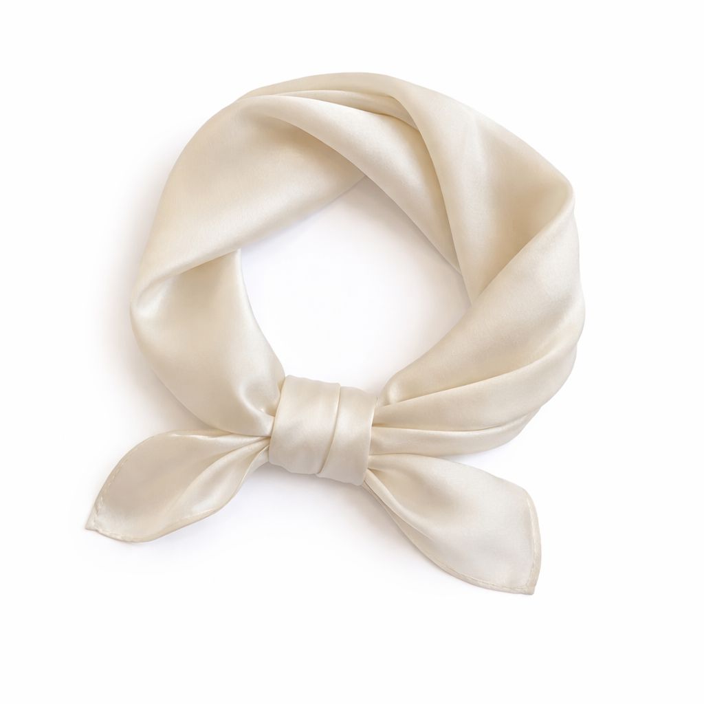 12"-35" Classic Solid Color 100% Mulberry Silk Square Scarves