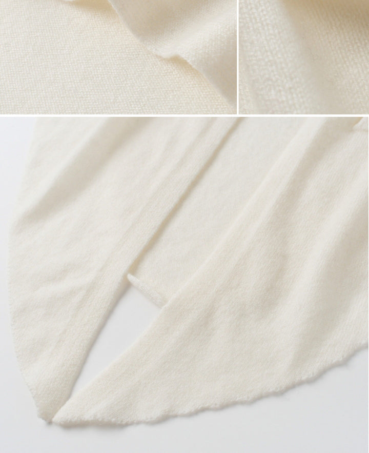 100% Pure Cashmere Shawl Wrap for Women Soft Lightweight Knit Cape Poncho with Front Tie Elegant Warm Shoulder Wrap for Fall Winter