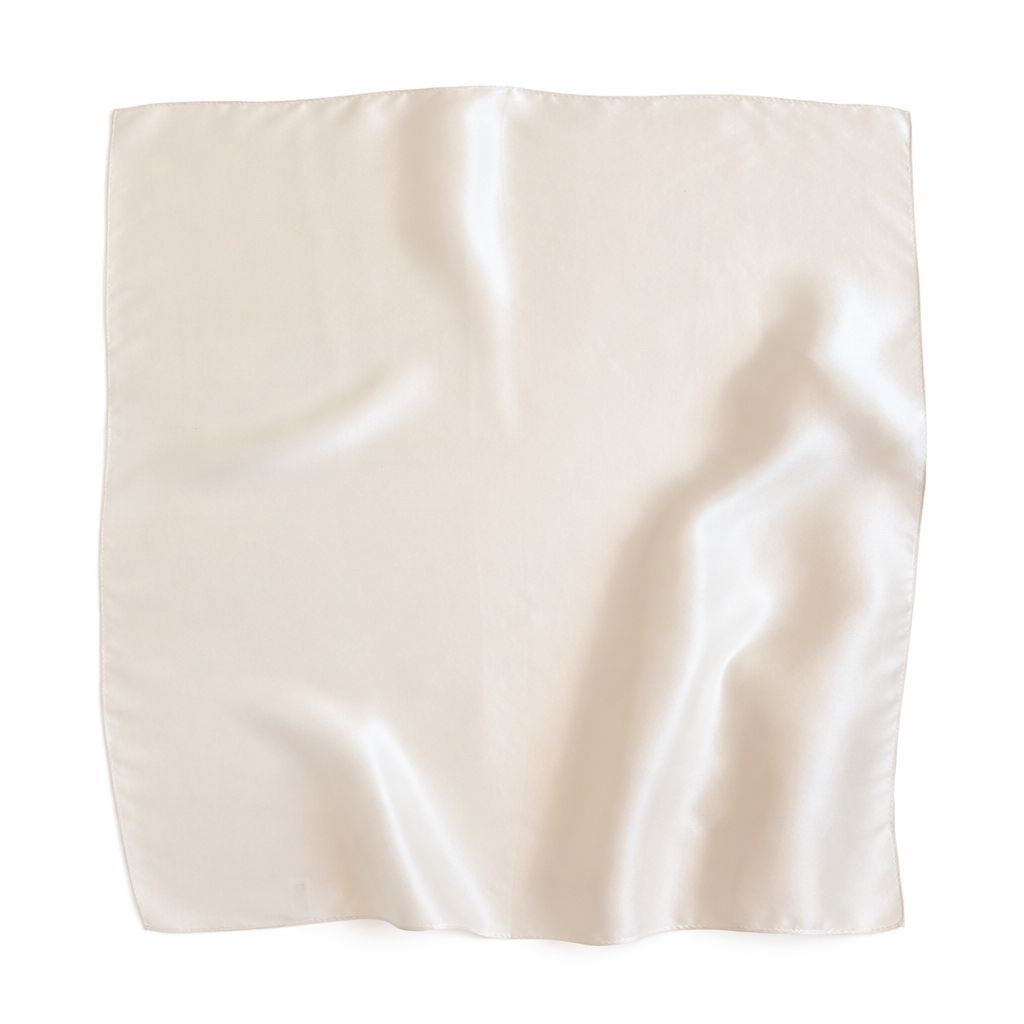 12"-35" Classic Solid Color 100% Mulberry Silk Square Scarves