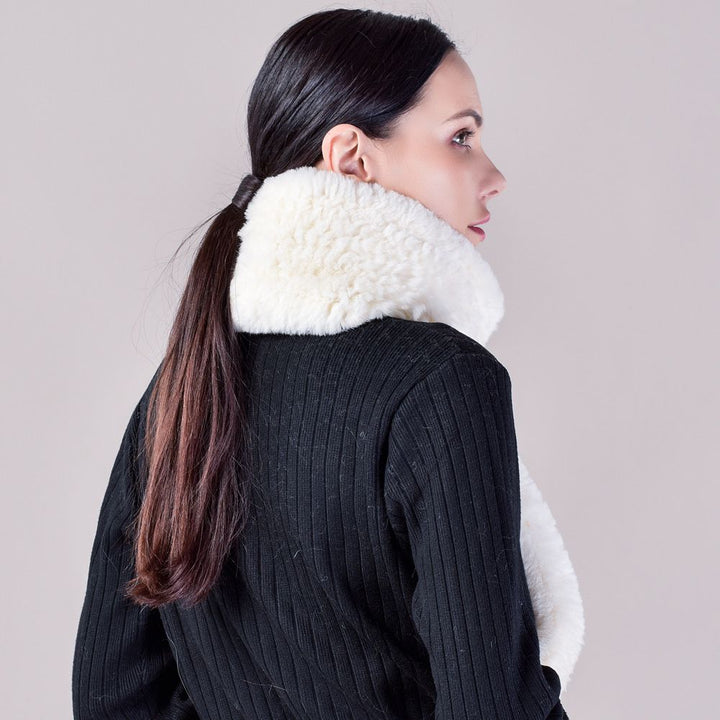 Real Rabbit Fur Scarf Women Winter Soft Warm Fashion Long Scarves
