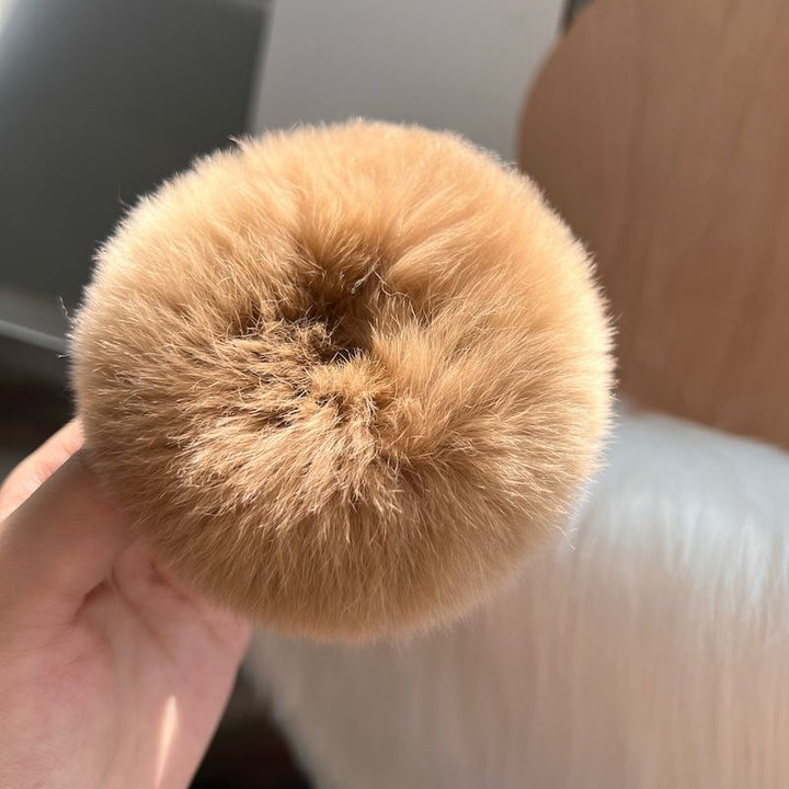 Soft Fluffy Rabbit Fur Scrunchies