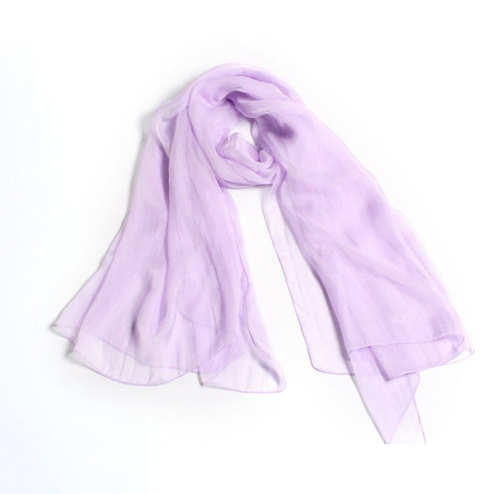 71" x 43" Lightweight Solid Color 100% Silk Large Scarf