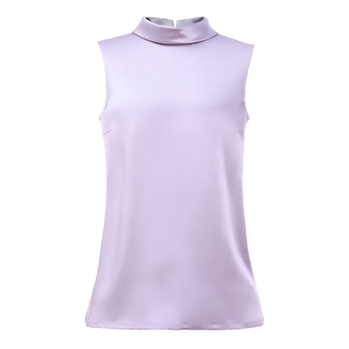 22 Momme High Neck Sleeveless Silk Tank Top for Women