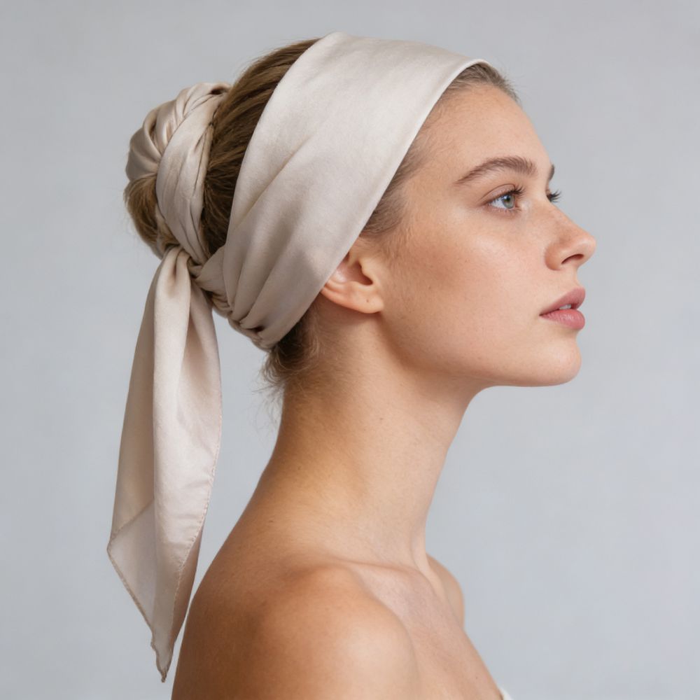 12"-35" Classic Solid Color 100% Mulberry Silk Square Scarves