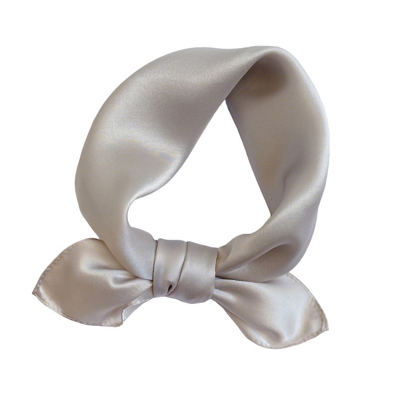12"-35" Classic Solid Color 100% Mulberry Silk Square Scarves