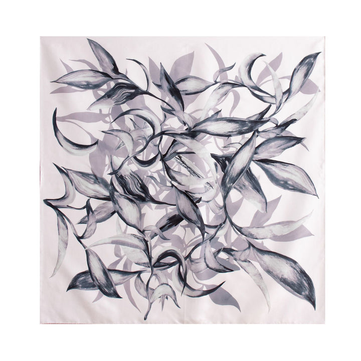 35" x 35" Floral Printed Large Silk Sqaure Scarf Women's Mulberry Silk Head Wrap