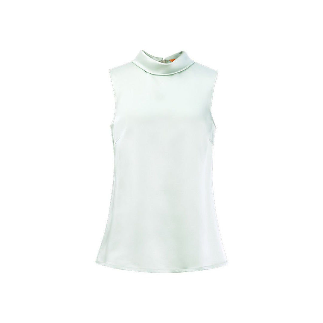 22 Momme High Neck Sleeveless Silk Tank Top for Women