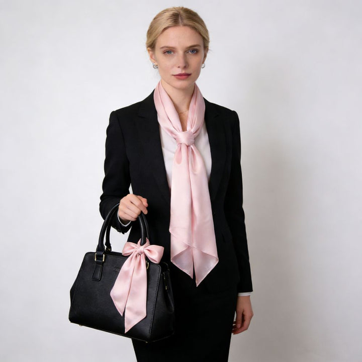 69" x 21" Classic Solid Color 100% Mulberry Silk Long Scarf for Women