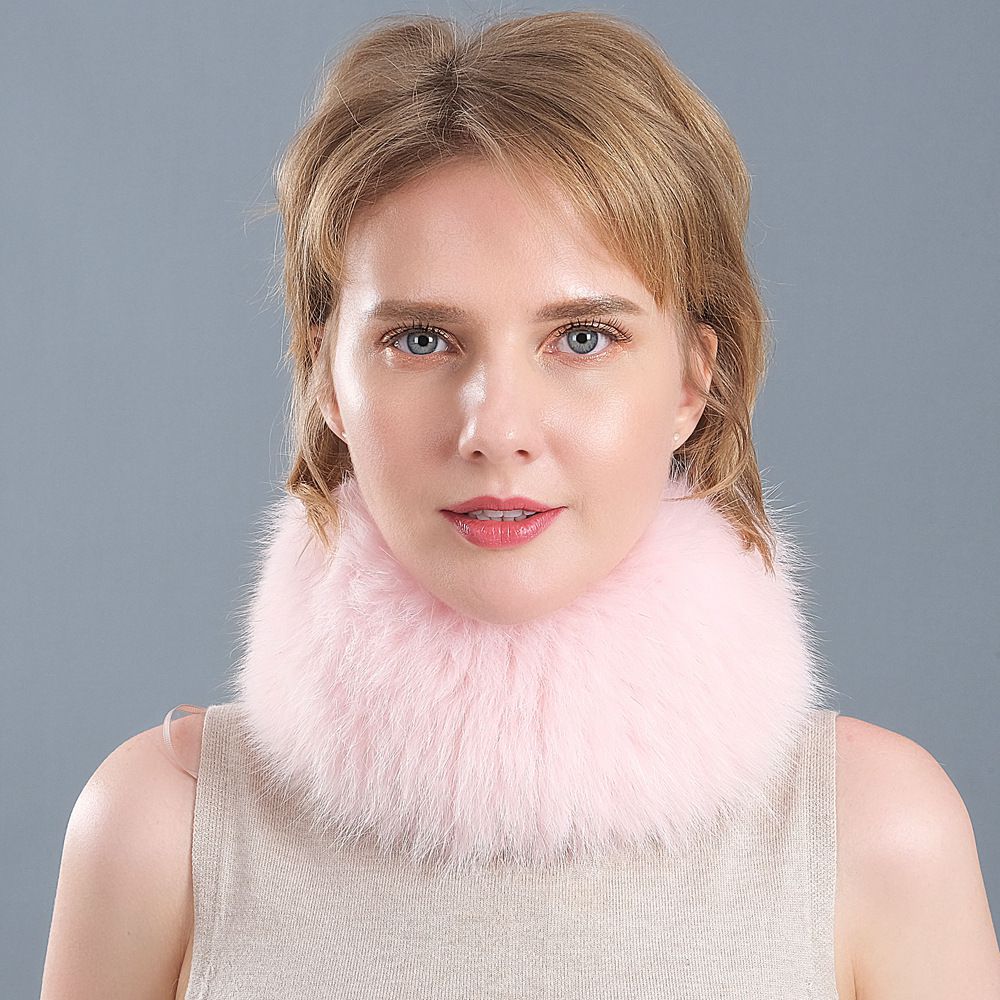 Genuine Fox Fur Scarf & Headband Luxurious 2-in-1 Winter Accessory