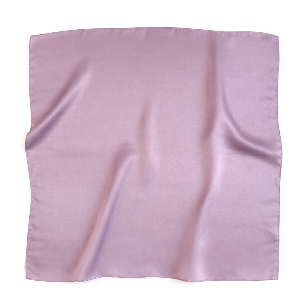 12"-35" Classic Solid Color 100% Mulberry Silk Square Scarves