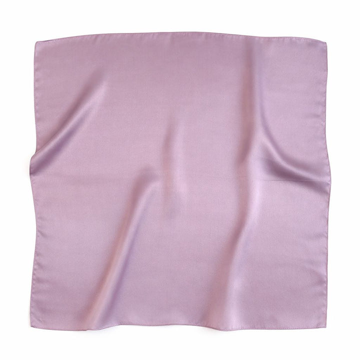 12"-35" Classic Solid Color 100% Mulberry Silk Square Scarves