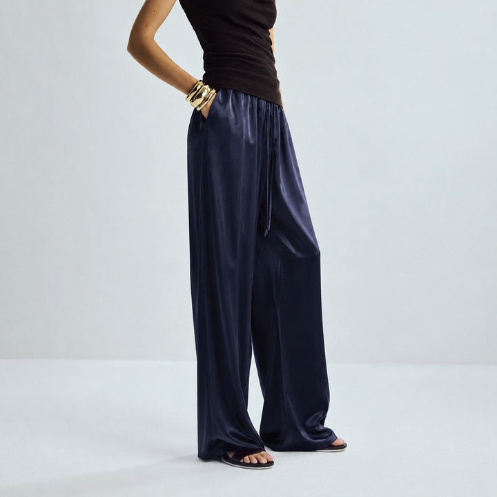 22 Momme Women Pure Mulberry Silk Lounge Sleep Pants