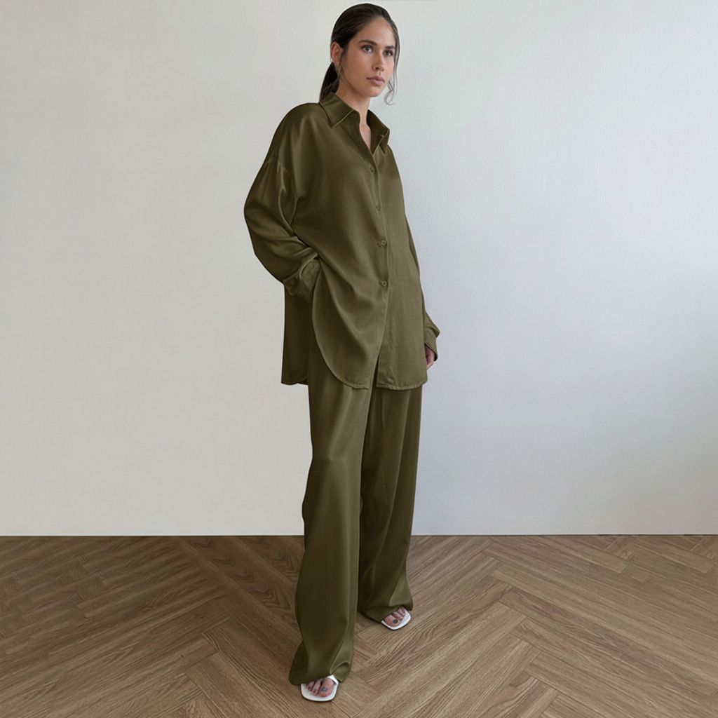 22 Momme Oversized Mulberry Silk Pajama Set for Women