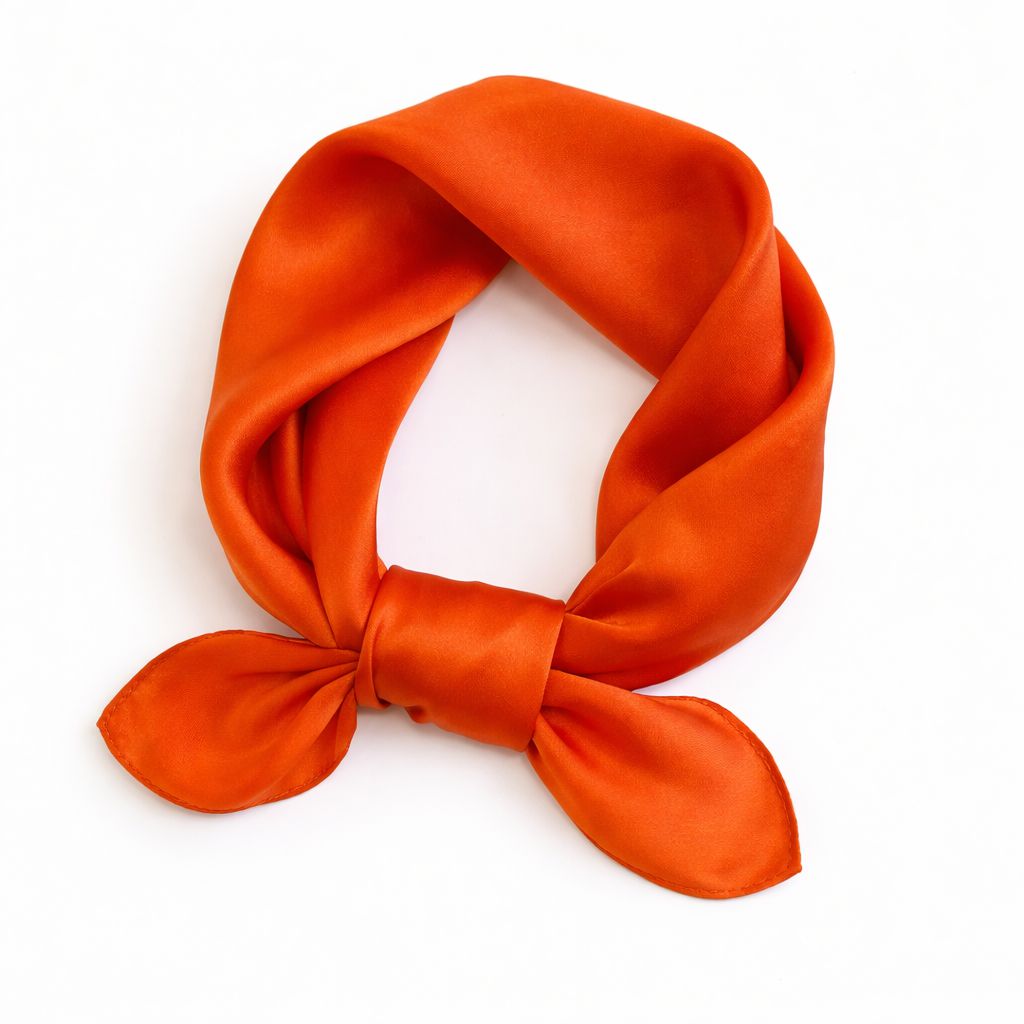 12"-35" Classic Solid Color 100% Mulberry Silk Square Scarves