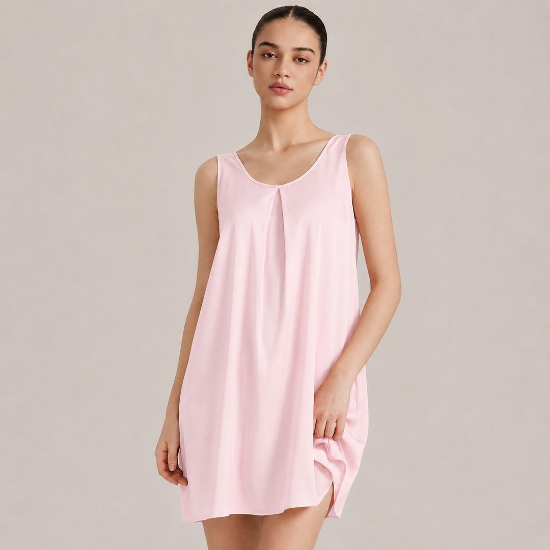 22 Momme Women's Relaxed-Fit Sleeveless V-Neck Silk Nightgown