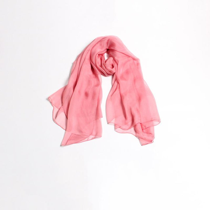 71" x 43" Lightweight Solid Color 100% Silk Large Scarf