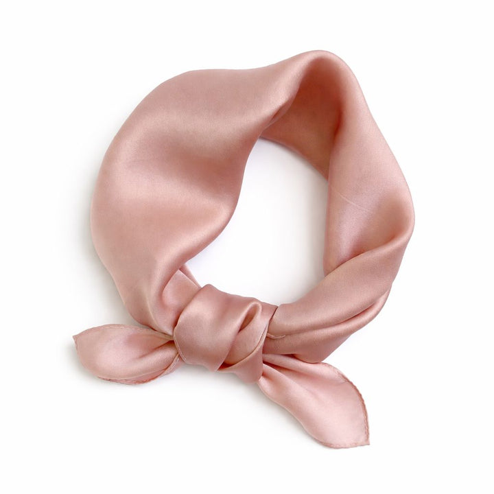 12"-35" Classic Solid Color 100% Mulberry Silk Square Scarves