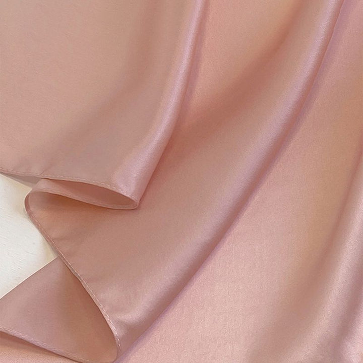 12"-35" Classic Solid Color 100% Mulberry Silk Square Scarves