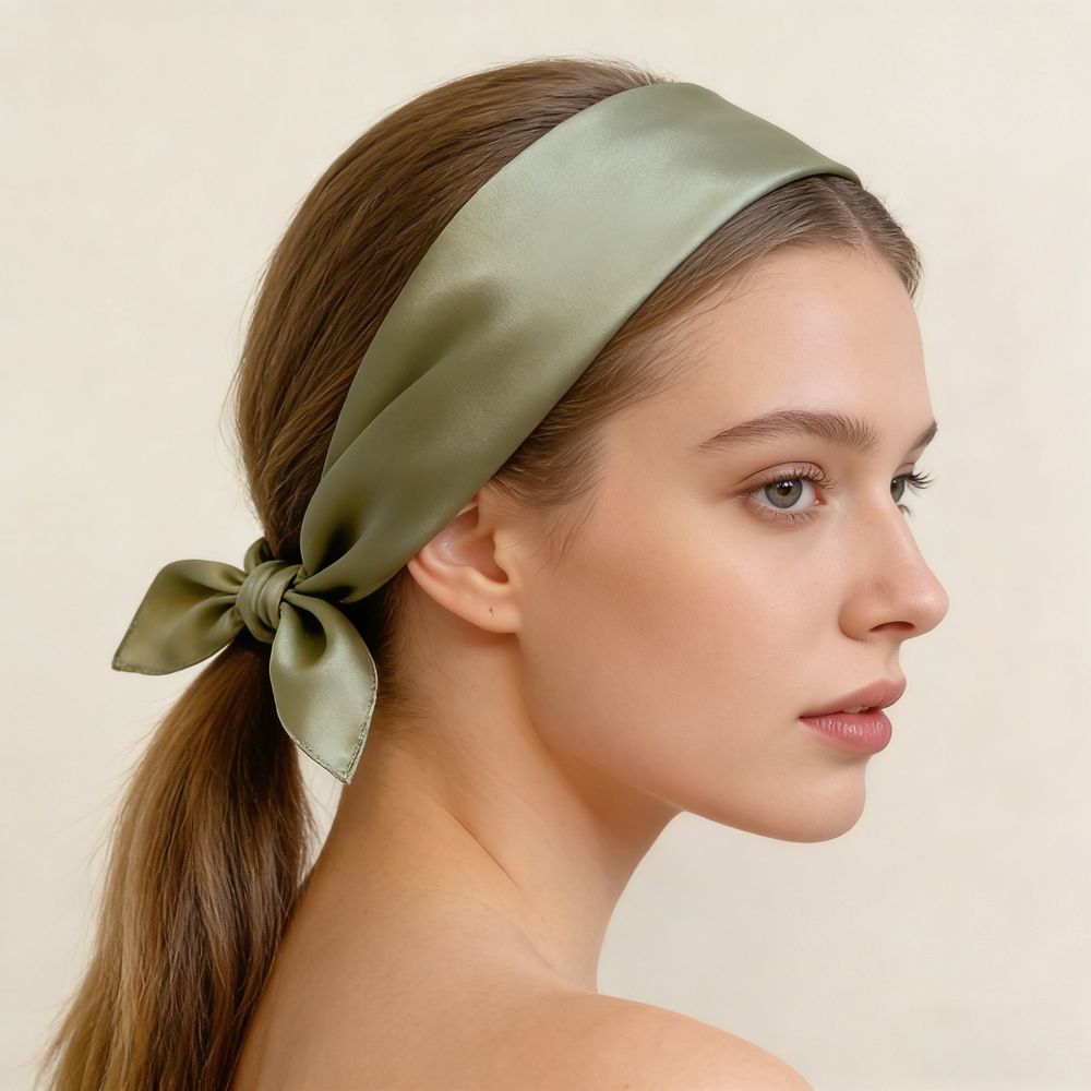 12"-35" Classic Solid Color 100% Mulberry Silk Square Scarves