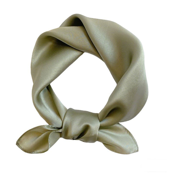 12"-35" Classic Solid Color 100% Mulberry Silk Square Scarves