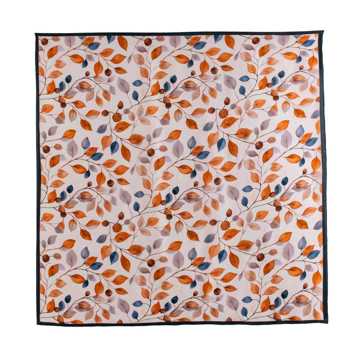 41" x 41" Classic Bloom Floral Paisley Butterfly Vintage Printed 100% Mulberry Silk Charmeuse Square Scarf
