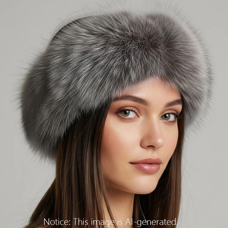 Genuine Fox Fur Scarf & Headband Luxurious 2-in-1 Winter Accessory