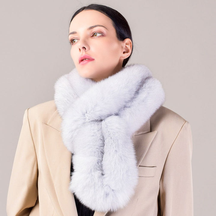 Genuine Fox Fur Scarf Luxe Fluffy Winter Neck Wrap