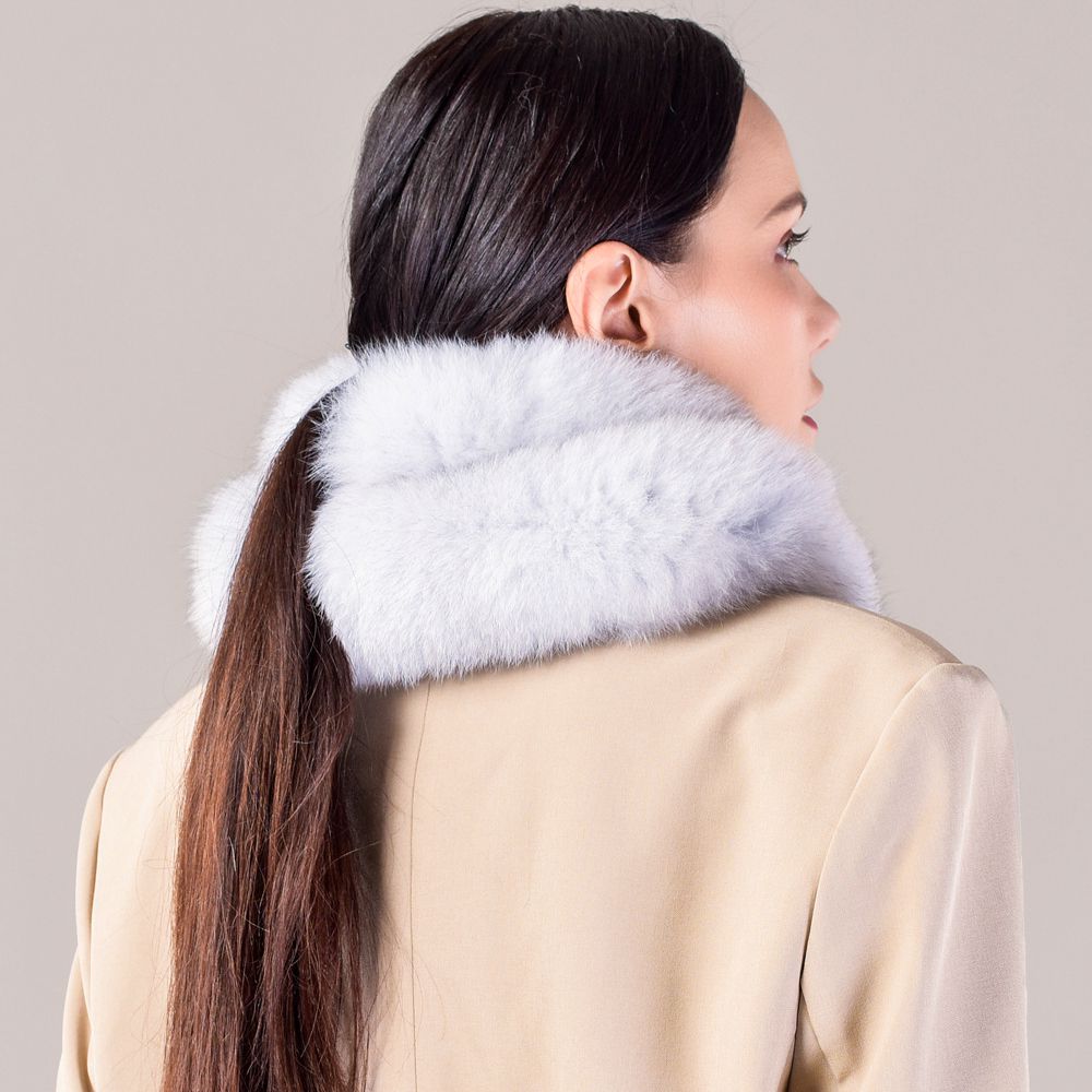 Genuine Fox Fur Scarf Luxe Fluffy Winter Neck Wrap