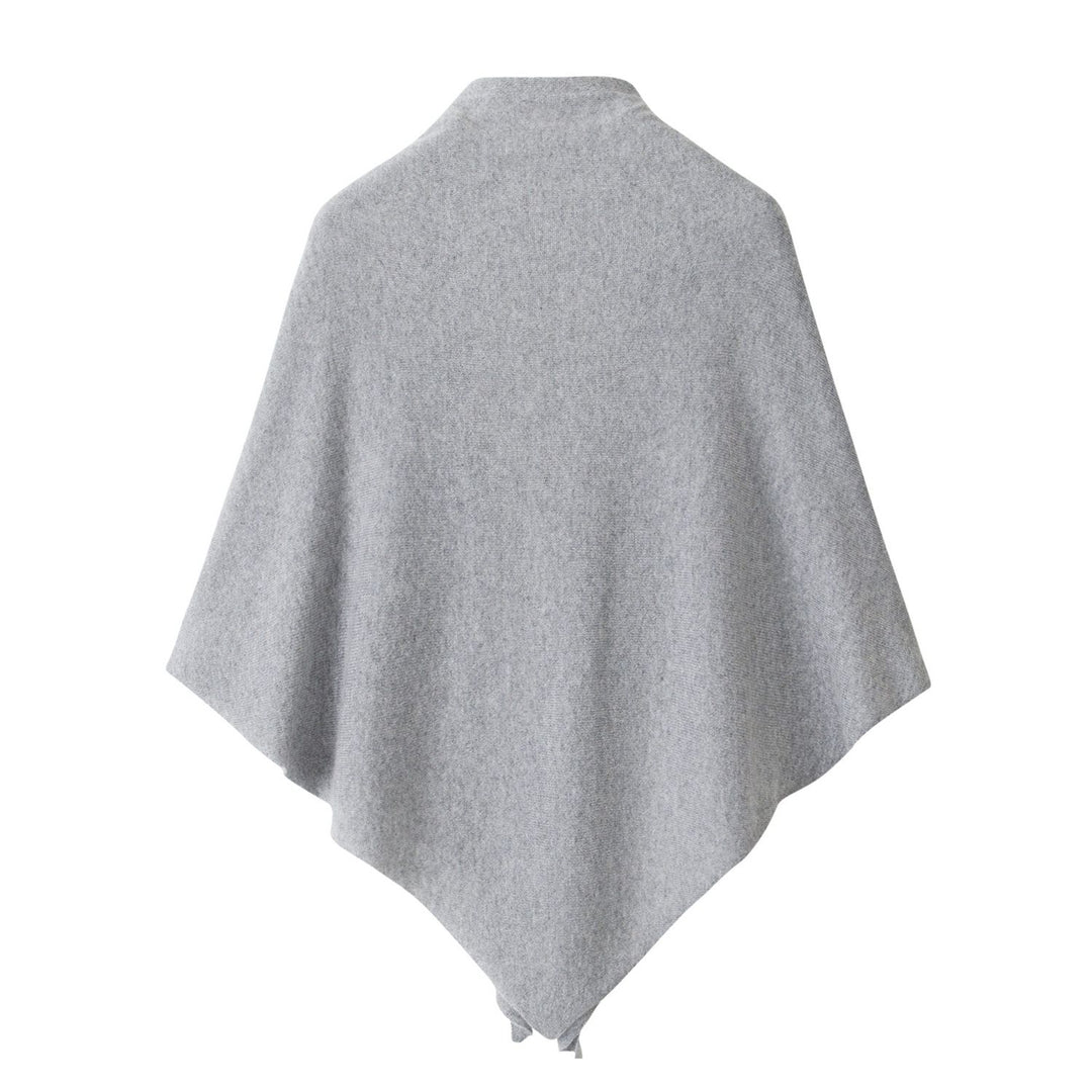 100% Pure Cashmere Shawl Wrap for Women Soft Lightweight Knit Cape Poncho with Front Tie Elegant Warm Shoulder Wrap for Fall Winter