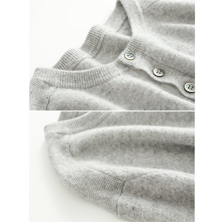 Men's Premium 100% Cashmere Henley Sweater