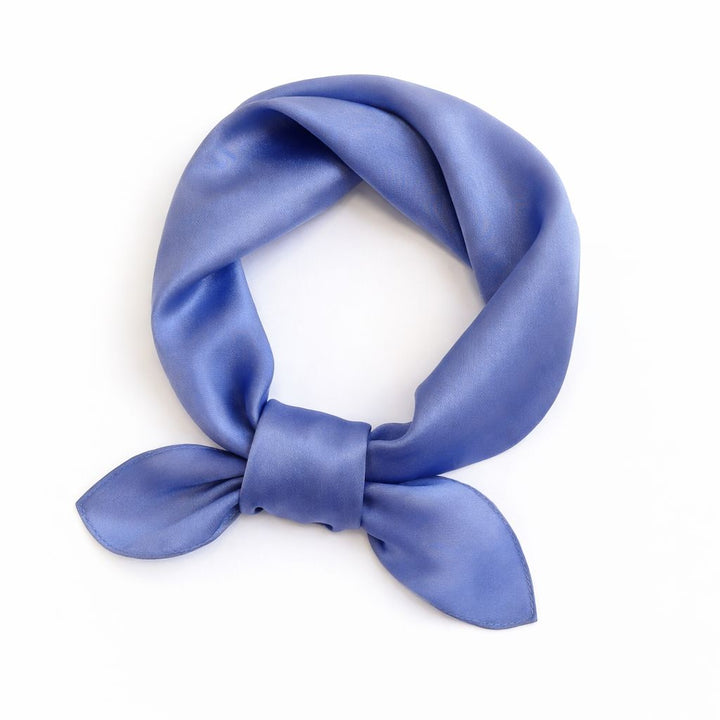 12"-35" Classic Solid Color 100% Mulberry Silk Square Scarves