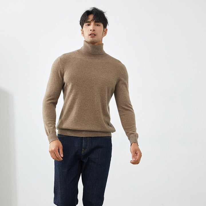 Men's Classic 100% Cashmere Turtleneck Sweater