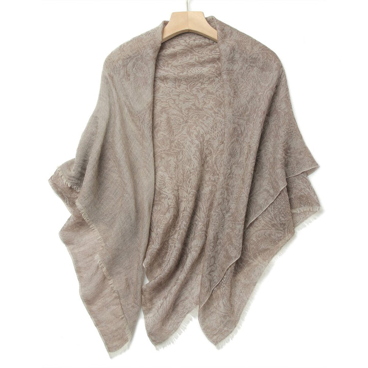 Women Summer Elgant Jacquard Lightweight Cashmere Square Shawl