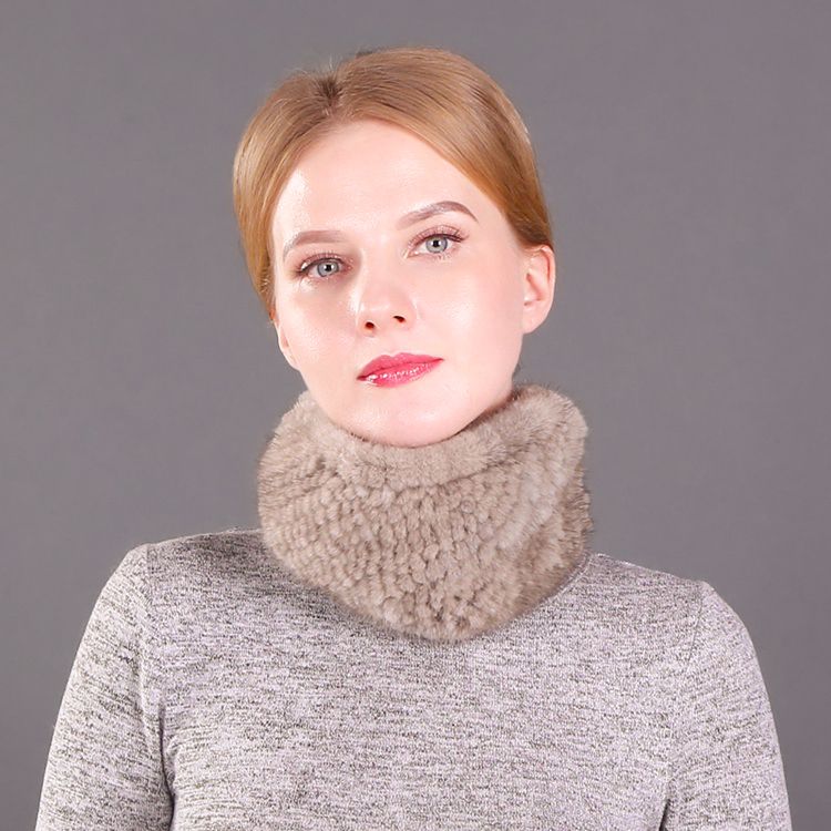 Minimalist Real Mink Fur Scarf for Women Luxurious Winter Fur Headband for Cold Weather