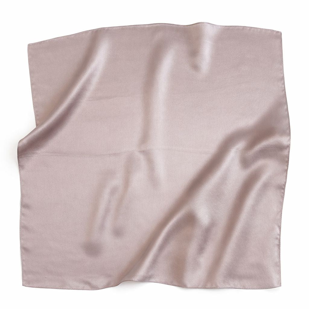 12"-35" Classic Solid Color 100% Mulberry Silk Square Scarves