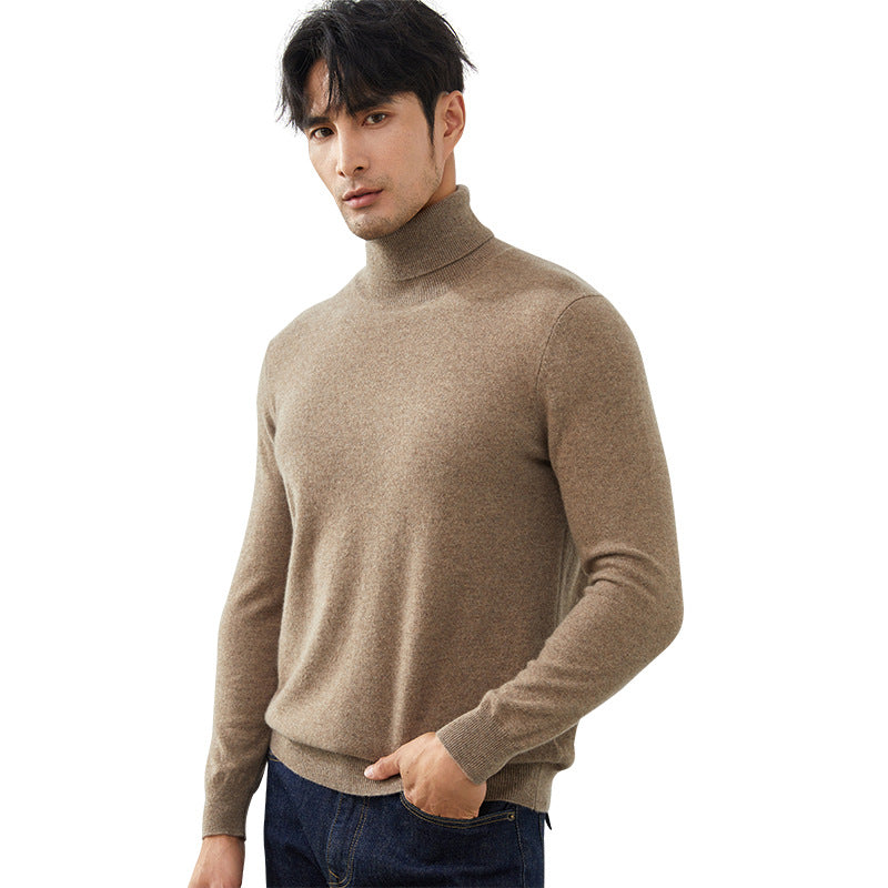 Men's Classic 100% Cashmere Turtleneck Sweater