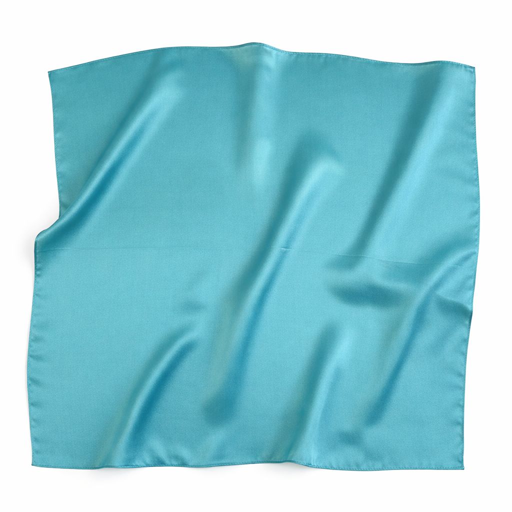 12"-35" Classic Solid Color 100% Mulberry Silk Square Scarves