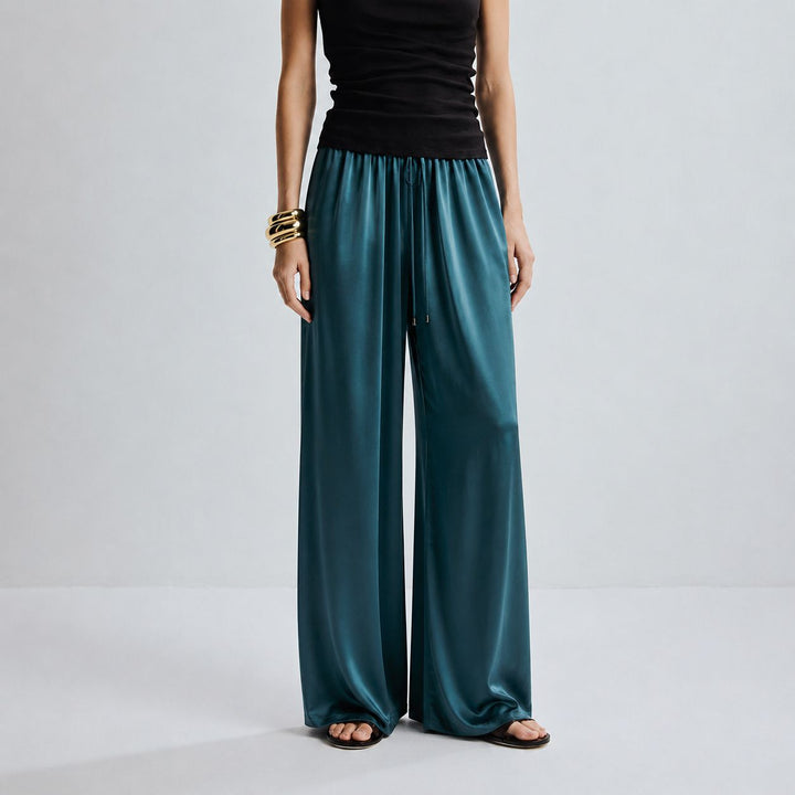 22 Momme Women Pure Mulberry Silk Lounge Sleep Pants