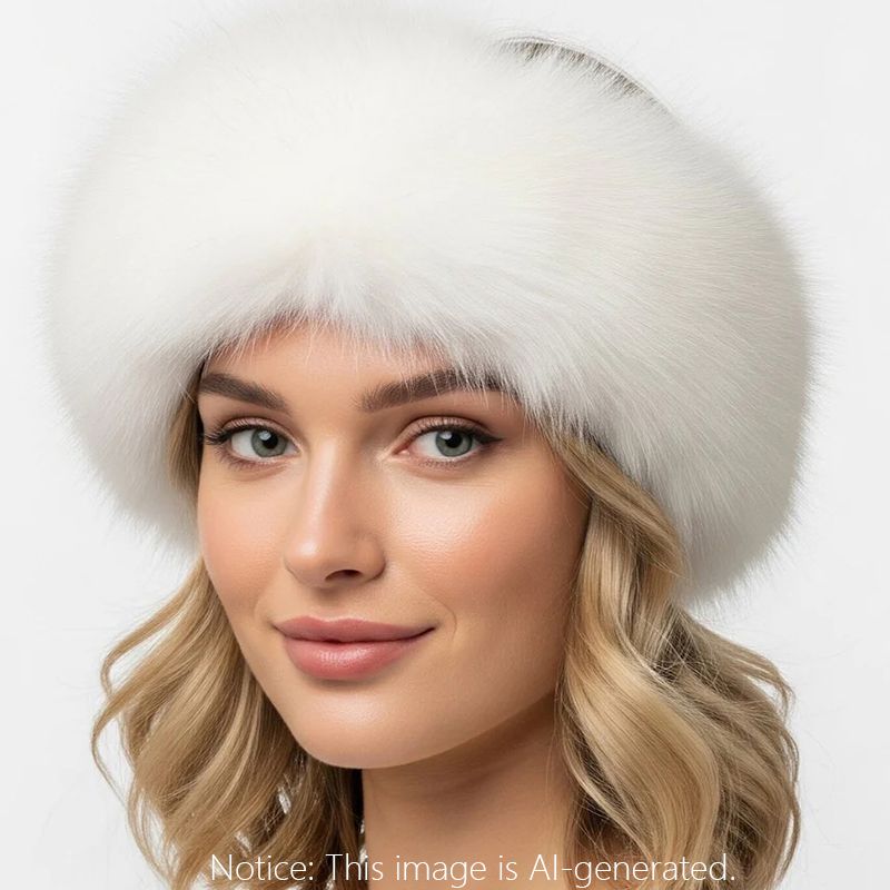 Genuine Fox Fur Scarf & Headband Luxurious 2-in-1 Winter Accessory