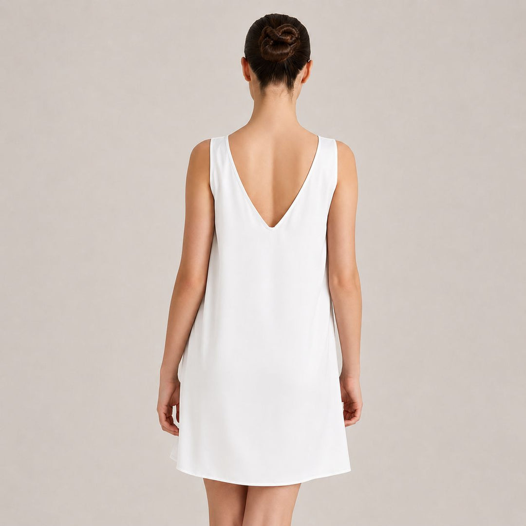 22 Momme Women's Relaxed-Fit Sleeveless V-Neck Silk Nightgown