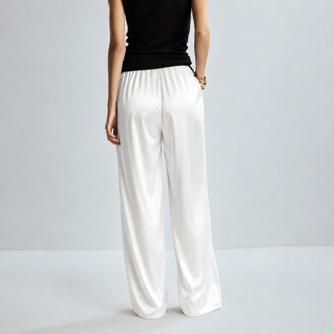 22 Momme Women Pure Mulberry Silk Lounge Sleep Pants