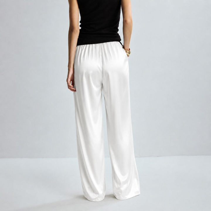 22 Momme Women Pure Mulberry Silk Lounge Sleep Pants