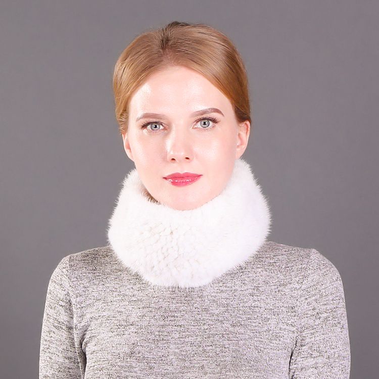 Minimalist Real Mink Fur Scarf for Women Luxurious Winter Fur Headband for Cold Weather